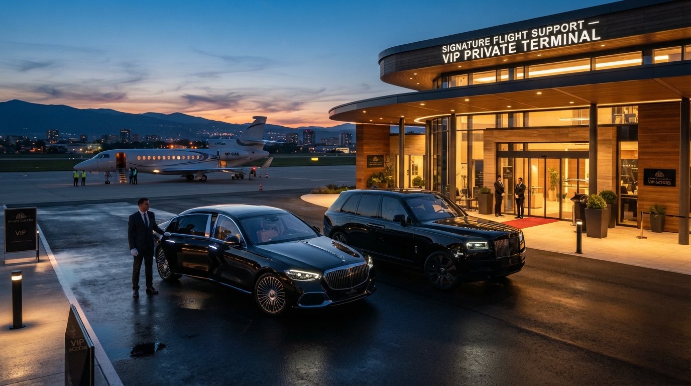Кортеж у VIP-терминала
